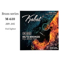 High Quality 6-String Acoustic Guitar Set Cheap Brass Musical Instruments M-610 Strings Stringed Instruments Parts Accessories