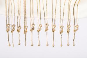Necklace Fashion Jewelry 18K <strong>Gold</strong> Plated Custom Needle <strong>Ball</strong> Pendants Stainless Steel Unisex Adjustable Snake <strong>Chain</strong> Necklace - Product Image 3