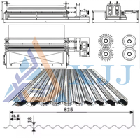 Máquina de Fabricación de Láminas Metálicas Delgadas de Acero, Fácil de Operar, Máquina Perfiladora de Láminas para Techos Corrugados de Barril Horizontal