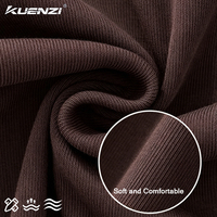 Camiseta de Manga Corta Kuenzi Estilo Chica Moderna, 260GSM, 92% Algodón, 8% Elastano, Ajustada, Estilo Urbano Americano, Elástica para Mujer