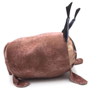 หมอนตุ๊กตาตัวการ์ตูนสีดำ Kawaii Long Big <span class=keywords><strong>Floppa</strong></span>,ตุ๊กตาแมวของเล่นยัดไส้ - Product Image 3