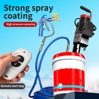 Machine de pulvérisation électrique multifonctionnelle haute pression pour bricolage, adaptée aux pistolets de peinture, à la poudre de mastic, aux revêtements imperméables et à la pâte de ciment.