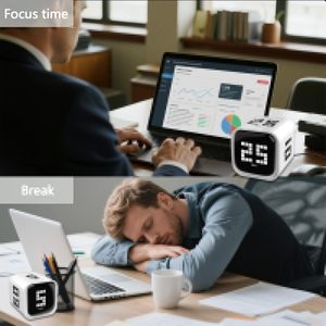 New Digital Pomodoro Gravity Cube <b>Timer</b> LED Big Screen Display Minutes Only <b>Timer</b> for Student with Gravity Sensor - Product Image 4