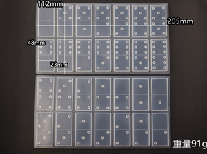 Silicone Khuôn Resin Craft Domino Kệ Silicone Domino Đúc Khuôn Set Box Tray Chủ Trò Chơi Chơi Chơi Epoxy Nhựa Khuôn - Product Image 6