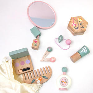 Juego de Maquillaje de Madera para Niñas, Bolsa de Disfraces, Regalo de Cumpleaños, Juguete Educativo de Maquillaje de Madera para Niños, Dropshipping Shopify Fulfillment - Product Image 5