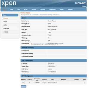 Para Servicio Completo de ISP, ZC-500GWT XPON ONU 4GE 1CATV 2.4G 5G WiFi, Chip RTL, GPON EPON Auto HGU - Product Image 5