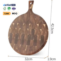 Nouvelles planches à découper rectangulaires en teck à grain vertical, avec poignées, réutilisables, compatibles lave-vaisselle, pour la découpe des aliments, vente en gros