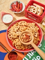 Fabricante Mayorista de Snacks Saludables, Snacks Crujientes Casuales Personalizables, Sabor Picante, Chips de Raíz de Loto