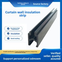 Bande de rupture thermique en PA66 GF25 renforcée de fibres de verre, rainure H11, faible conductivité thermique, modèle RF-H11*14 pour mur-rideau en aluminium