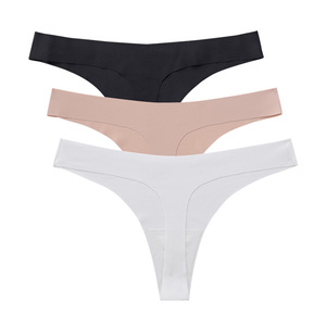 Biancheria intima senza cuciture a vita bassa senza cuciture con taglio Laser Sexy senza fili senza cuciture senza cuciture <span class=keywords><strong>Sans</strong></span> Couture breve non mostra invisibile tinta semplice - Product Image 3