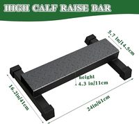 Wellshow Barre de levage de mollet améliorée Machine de levage de mollet large et haute pour l'étirement du mollet Squat Foot Stretch Workout