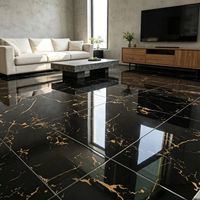 Carrelage de sol en porcelaine émaillée pleine masse 600x600 durable, carrelage mural moderne antidérapant, aspect pierre étanche, épaisseur 10 mm, pour hôtels et centres commerciaux