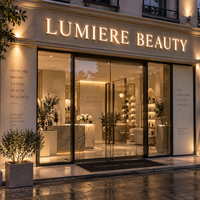 Enseigne LED personnalisée en usine, enseigne lumineuse LED, lettres LED, enseigne en lettres 3D en acrylique, enseigne extérieure avec logo LED, signalétique commerciale