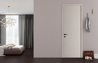 Portes intérieures latérales modernes en bois massif, finition étanche, design personnalisable, isolation thermique, garantie 1 an, pour hôtels