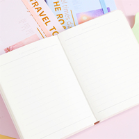Carnet A6 à couverture rigide 103x137mm 80GSM 100 feuilles lignées avec élastique et dorure à chaud, 216 pièces/carton, vente en gros