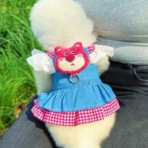 Robe de princesse pour chien, petite taille, pour Teddy, Bichon Frisé, Yorkshire Terrier, jupe respirante de printemps avec porte-chiot intégré - Product Image 1