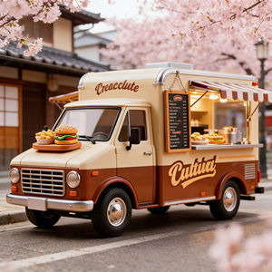 Nouveau chariot de nourriture de café de mode et remorque ronde de boisson camion de restauration rapide de crème glacée avec le service personnalisé - Product Image 4