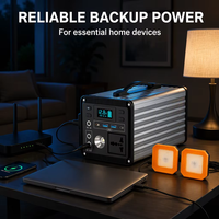 ES01 400W Generator Tenaga Surya Portabel 220V Gelombang Sinus Murni LiFePO4 Stasiun Daya Luar Ruangan dengan Panel Surya MPPT Terintegrasi untuk Berkemah dan Keadaan Darurat