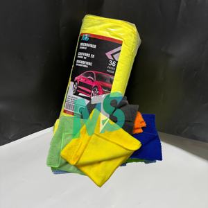Paño de Limpieza de Microfibra 40x40 300gsm, Toalla para Lavado de Autos, Paquete de 36 Toallas de Pelo Alto y Bajo - Product Image 1