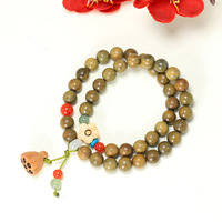 Gelang Rumbai Bunga DIY Kayu Cendana Hijau