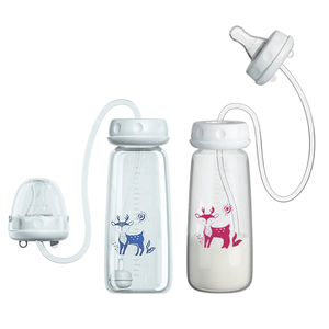 Nouveauté : biberon pour bébé à 360 degrés, sans BPA, en PP, avec impression profilée, pour nourrissons de 0 à 12 mois, mains libres, anti-flatulences - Product Image 1