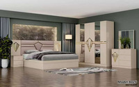 Ensembles de lit pour maisons de taille King Size ensembles de meubles de chambre à coucher double à ossature en bois meubles de chambre à coucher de style turc