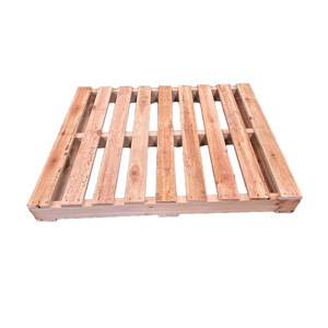 Palettes en bois personnalisables à double entrée, 1200 mm, en sapin et pin, pour le stockage de marchandises logistiques - Product Image 3