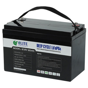 Batteria Ricaricabile Elite 12 Volt 120 Amp Litio 120ah 12v Lifepo4 12v 120ah Ciclo Profondo Batteria agli Ioni di Litio 120 Amp - Product Image 1