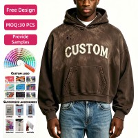 Sudadera Personalizada de 320 g/m², 100% Algodón, Lavada, con Estampado en Serigrafía, Corte Ajustado, Felpa de Algodón
