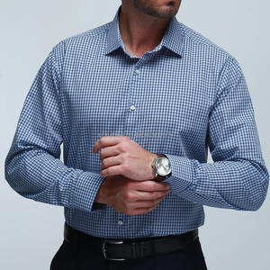 Chemises habillées pour hommes, manches longues, haute élasticité, luxe, infroissables, coupe classique, boutonnées, pour affaires - Product Image 4