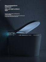 Toilette intelligente en gros, WC automatique, capteur de pied, siphon en S, céramique, toilette intelligente avec bidet