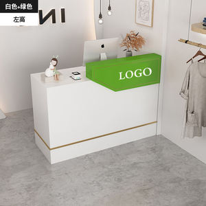 K Latest Design Wood Beauty Salon Reception <b>Desk</b> for Hospital Mall School Hotel Use Modern Contemporary Checkout <b>Desk</b> Commercial - Product Image 2