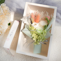 Cadeaux de graduation personnalisés en gros, fleurs séchées faites à la main, mini bouquet éternel préservé, vente directe d'usine