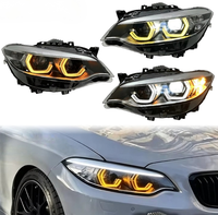 Ensemble de phares LED DRL tricolores de style Ikon, pièces de rechange plug and play pour BMW Série 2 F22 2014-2020