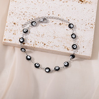 Dainty émail diable oeil chanceux Protection Bracelet multicolore réglable mauvais yeux charme perle Bracelet pour femmes et hommes