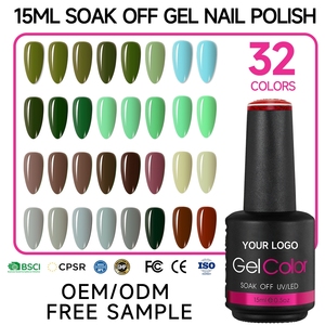 Premium Gloss Gel Nail Polish 15ml Uniform Coating Long Lasting Professional Nail Supplier Nail Art <b>Painting</b> Bulk UV Gel Polish - Product Image 1