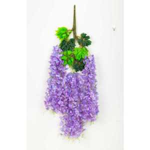 Guirnalda de Flores Artificiales de Glicinia Morada para Decoración de Techo en Bodas, Planta Decorativa de 60 cm - Product Image 1