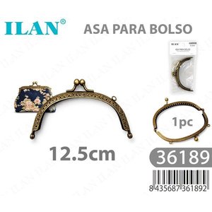 Asa para bolso Ilan de 12.5cm con cierre metálico para bolsos de mano - Product Image 3