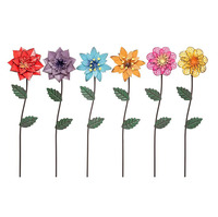 4 Pcs Panneau de jardin solaire personnalisé pour chats noirs avec piquet en fer Tige de soutien de l'humidité du sol Décoration extérieure de qualité supérieure
