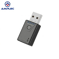 USB BT5.4 Adapter für Auto, BT Musik-Empfänger Plug & Play, 3,5mm AUX-Anschluss Auto-Kit mit Eingebautem Mikrofon für Freisprechfunktion