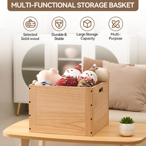 Cube/panier/bacs <span class=keywords><strong>de</strong></span> <span class=keywords><strong>rangement</strong></span> en <span class=keywords><strong>bois</strong></span> empilable organisateur modulaire système ouvert Cubby maison livres vêtements bureau bibliothèque placard étagères - Product Image 6