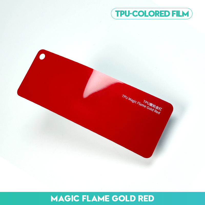 เปลวไฟสีทองสีแดงมายากล