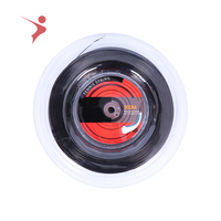 Corde de raquette de tennis en polyester de couleur pure, corde de rechange durable pour raquette dure, type de disque 200 m de long diamètre 1.25mm.