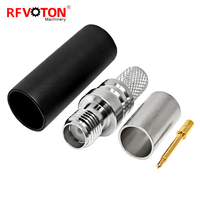 Connecteurs coaxiaux RF à faible perte RP-SMA femelle à sertir haute performance pour antenne de routeur WiFi LMR240 RG8X RG59