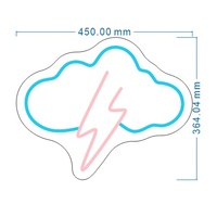 Benutzer definierte LED Neon Cloud Lightning Moon Zeichen für Kinderzimmer Festival Dekoration leuchtet Wand dekoration für Party Club Landschaft