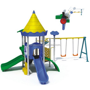 Toboggan/Balançoire éducatif pour enfants en plein air de haute qualité, tube en acier galvanisé de 114 mm, plastique LLDPE, résidentiel - Product Image 3