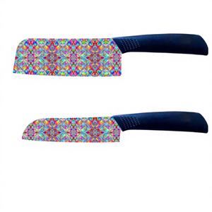 Cuchillo de Chef de Cerámica Premium con Diseño Floral, Mango de Plástico Ambidiestro, Envío Rápido, para Cocina Casera y Suministro Industrial - Product Image 1