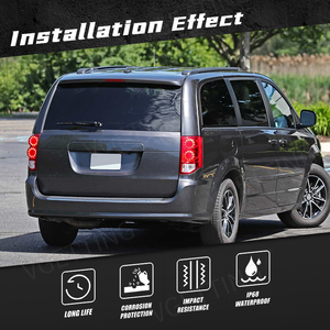 Accesorios de coche halógeno parachoques trasero de la lámpara de cola de freno Luz de niebla para <span class=keywords><strong>Dodge</strong></span> <span class=keywords><strong>Grand</strong></span> <span class=keywords><strong>Caravan</strong></span> 2011, 2012, 2013, 2014, <span class=keywords><strong>2015</strong></span>, 2016, 2017 - 2020 - Product Image 4