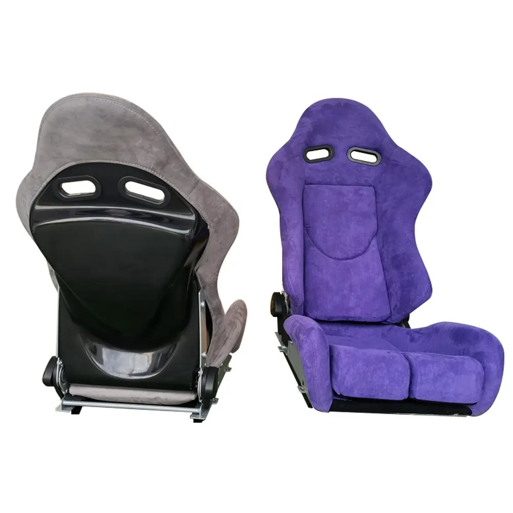 Fluwelen Huid Voor Luxe Auto 'S Seat Met Air Voorwaardelijke Functie Koeling Verwarming Functie Violet Hele Auto Stoelen