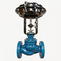 Vanne de régulation pneumatique avec positionneur intelligent 4-20 mA et actionneur en acier inoxydable pour la régulation de la pression de l'eau et le débit de gaz